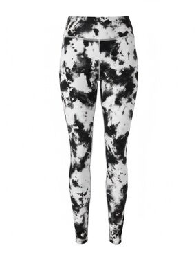 Evolution and Creation Black & White Tie Dye Leggings Size Medium Athletic Pants